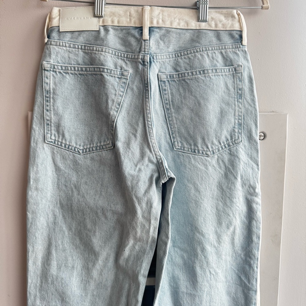 Everlane Two Tone Rigid Way-High Cotton Jeans - Picture 5 of 7